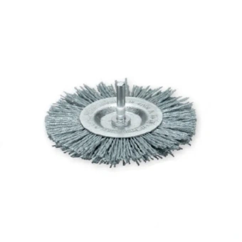 Щетка цилиндрическая 100 мм, хвостовик 6 мм, Полимерабразивний ворс зерно 80 / 1.2 мм LESSMANN