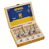 IRWIN Фрезерный набор из 10 предметов для фрезеров с соединением 8 мм. В деревянном ящике. | IW10181