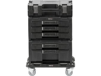 Ящики для інструментів на платформі з колесами S12 YATO 4 шт. модулів P05T2T341G2, 507x326x745 мм