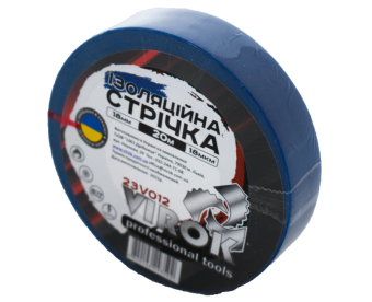 VIROK Стрічка ізоляційна : 18 мм 20 м x 0,18 мм СИНЯ  | 23V012