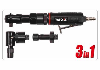 YATO Тріщатка, шліфмашинки кутова і пряма пневматичні YATO: 1/2", тиск- 0.63 МПа, 113 л/хв 3 шт+кейс