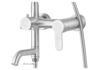 FALA Душовий комплект STEELY 3 : 2 функції, регульована висота 91- 121 см  | 75664