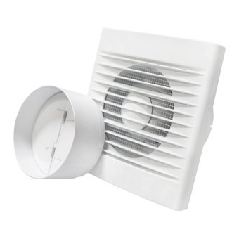 Вентилятор осьовий витяжний зі зворотнім клапаном Blow, d 100 мм, 100 м3, 15 Вт, з сіткою Air