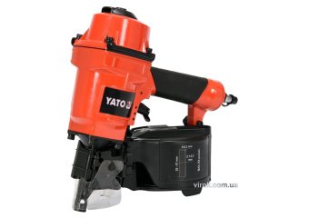 YATO Пістолет цвяхозабивний, пневматичний, барабанний YATO для цвяхів t= 2.1-2.3мм, h=25-57 мм, 8 Ba
