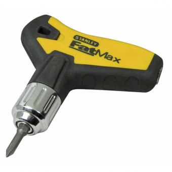 STANLEY 0-79-153 Отвертка + 25 насадок FatMax реверсивная с Т-образной ручкой в кейсе