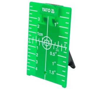 YATO Пластина прицільна для нівеліра зелена YATO 105х 75х 3,2 мм  | YT-30465