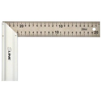 Кутник нержавіючий з алюмінієвою ручкою, 300мм S-line | 15-513