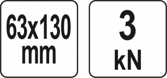YATO Струбцина з гвинтовим затискачем YATO, тип "С" глибока, 63х 130 мм  | YT-64190