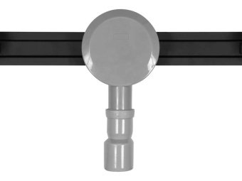 FALA Трап підлоговий лінійний з нержавіючої сталі, чорний SLIM BLACK; 90х 3х 7 см, сифон- 56 мм  | 7