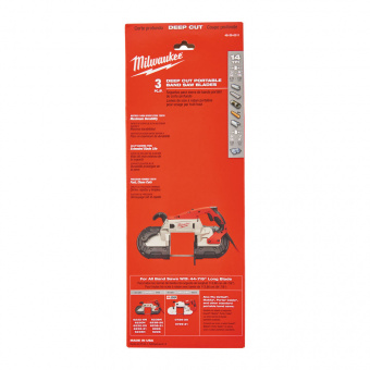MILWAUKEE Полотно для стрічк. пили , 1140мм, ш.зуб.1,8мм (5-8мм проф.), (3шт) | 48390511