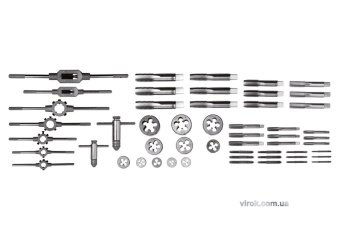 YATO Мітчики і плашки YATO Ø= М3- М20 з воротками і плашкотримачами, 56 елем.  | YT-2979