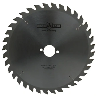 Диск пильный по дереву 235х3.0х2.2х30 мм, Z=36, форма зуба W (ATB), продольный рез PROFITOOL