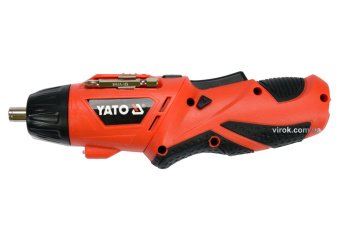 YATO Викрутка акумуляторна YATO Li-Ion, 1.3 АхГод, 3.6 В; F=3 Nm, зі змінним корпусом  | YT-82760