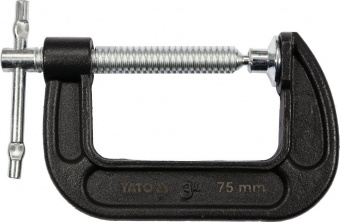 YATO Струбцина з гвинтовим затиском "G" подібна YATO; l= 75 мм (3")  | YT-64252
