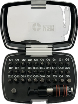 Набір насадок викруткових Industry USH: з тримачем, PH, PZ, SL, TX, HEX, 32 ел