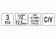 Головки торцеві для обслуговування інжекторних помп YATO : 1/2", Cr-V, 3 шт [12/48]