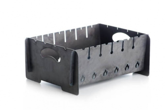 Мангал разборной толщина 2мм на 6 шампуров с чехлом и перчатками, напольный СИЛА