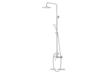 FALA Душовий комплект STEELY 1 : 2 функції, регульована висота 96- 126 см  | 75662