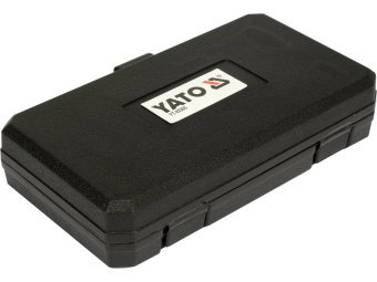 Насадки для очищення гвинтів і шпильок YATO з квадратами 1/2" 6-гран. і SDS+ тримачі, компл. 9 елем.