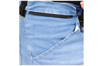 YATO Штани робочі джинс стрейч YATO розмір S/ 74-82 см, ріст- 164-172 см, голубі, 17 кишень, 71% бав