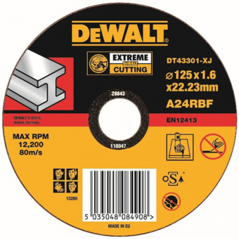 Круг отрезной по металлу DeWALT DT43301