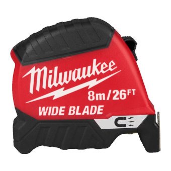 MILWAUKEE Рулетка магнитная WIDE BLADE MAGNETIC (Gen2), 8м/26фт (35мм)