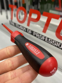 Отвертка диэлектрическая шлицевая TOPTUL 3x75 мм (1000V) FAEB0308