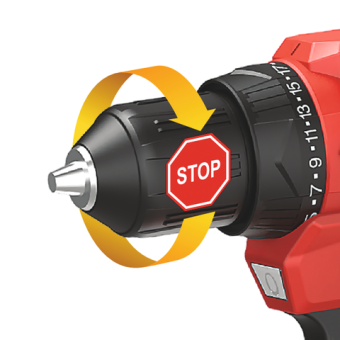 Шуруповерт-дриль акумуляторний YATO: 18V, Li-Ion, KM- 45 Нм, патрон Ø≤13 мм (БЕЗ АКУМУЛЯТОРА) [10]