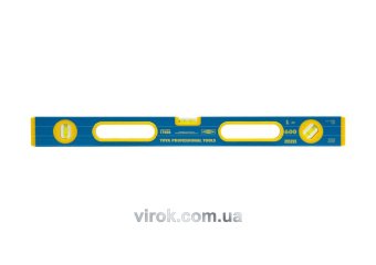 Рівень алюмінієвий VOREL : L= 150 cм, 3 капсули, 2 ручки [15/30]