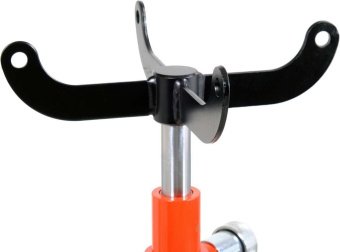 Підіймач коробок передач авто, гідравлічний YATO; навантаж.- 500 кг, h=1100- 1900 мм, на колесах [1]