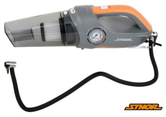 STHOR Порохотяг автомобільний : 12В, 80Вт, фільтр HEPA, з компресором 120Вт,1МПа, 20л/хв+сумка | 829