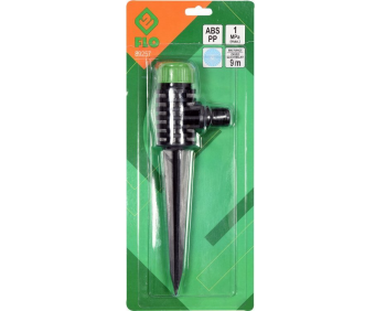 FLO Зрошувач на кілку , до шлангу 1/2", радіус дії- 9 м, тиск подачі води- 1 MPa  | 89257