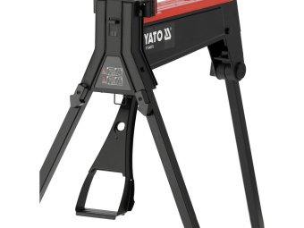 Лещата мобільні на 3 ніжках YATO; розвід/ ширина губ- 955/180 мм, сила стиску- 10кН, макс. наван-300