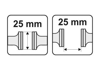 YATO Лещата ручні сталеві YATO : l= 125 мм, губки- 25 мм, розвід губок- 25 мм  | YT-65080
