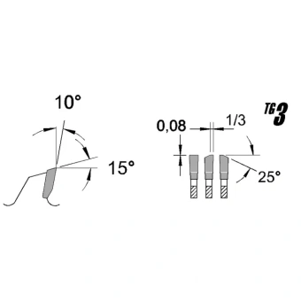 Диск пильный 305х2,4х2,0х25,4 мм, Z=78, форма зубця FWW, нахил зубця 10°, 2130507 PROFITOOL