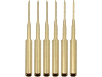 Наконечники щупів для мультиметрів YATO l= 45 мм, Ø= 2/ 0,4 мм, глиб. отвору- 18 мм з міді, 6 шт