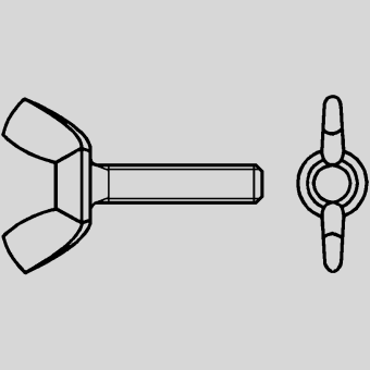 Болт барашек DIN 316 M 5x35 цинк (уп. 100 шт.)