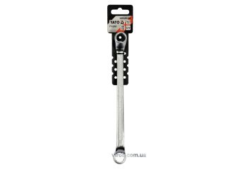 Ключ гнуто - накидний YATO : М 14 х 15 мм, CrV, DIN 838 [10/100]