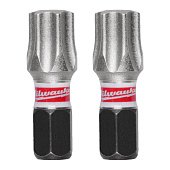 MILWAUKEE Біта SHOCKWAVE, TX45, 25мм, (3шт)