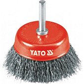YATO Щітка - крацовка YATO Чашка Ø=75 мм . сталь. шпиндель 6 мм. 4500 об/хв | YT-4751