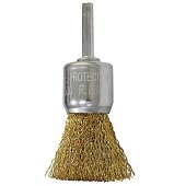 Щітка крацовка Чашка, латунна зі шпилькою, 24мм Spitce | 18-081