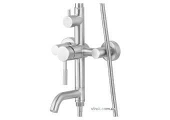 FALA Душовий комплект STEELY 2 : 2 функції, регульована висота 96- 126 см  | 75663