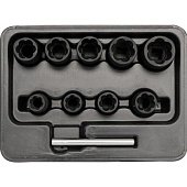 YATO Набір головок для видалення зломаних гвинтів YATO : квадрат 3/8", h= 10 мм. 1 (Шт/Набір)  | YT-