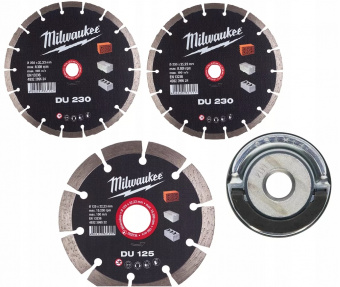 MILWAUKEE Комплект алмазных дисков PROMO DU 230+125+Fixtec гайка XL | 4932478957
