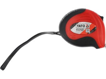 Рулетка YATO : L= 5 м x 19 мм, з магнітним наконечником і нейл. покриттям [12/120]