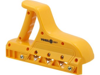 Рубанок крайковий по г/к плитах VOREL з кутами обробки 45° і 60° ABS пластиковий корпус [24]
