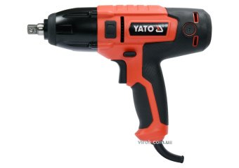 YATO Гайковерт ударний мережевий YATO: 1/4" HEX x1/2" F, 450Вт, 450Нм, 3300 об/хв + 4 головки і кейс