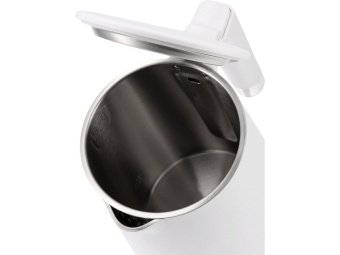 Електрочайник з термостатом з нержавіючої сталі LUND 1,5 л білий, 2200 Вт, живлення від мережі 230 В