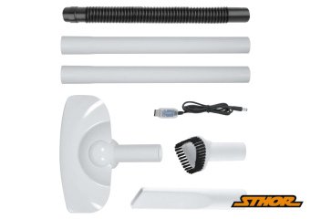 STHOR Порохотяг автомобільний акумул. : Li-Ion 11 В 2.6 Агод, 100 Вт, фільтр HEPA +насадки +сумка  |