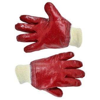 Рукавички гумові олієстійкі з манжетом 27см Technics Master | 16-201